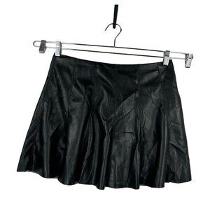 REVOLVE Sleek Black faux Leather Mini Skirt  House of Harlow